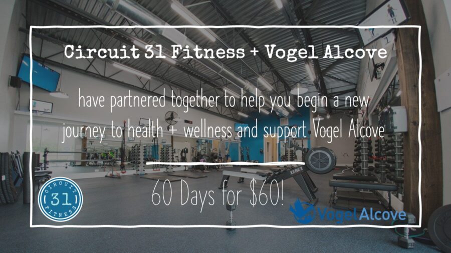 Circuit 31 Fitness + Vogel Alcove graphic